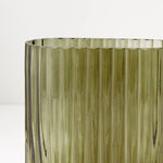 Vase Ripple Oval Olive