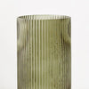 Vase Ripple Cylinder Olive