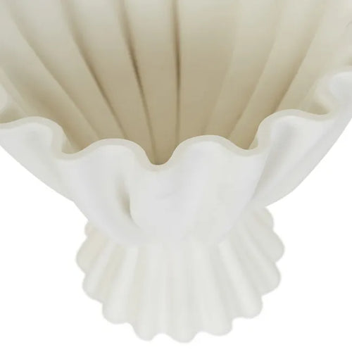 Forme Scallop Vase - Ivory