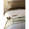 Hutt Wool Throw - Ivy/Natural