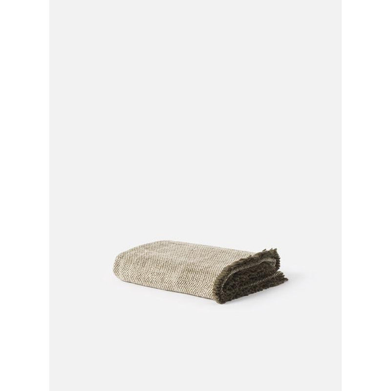 Hutt Wool Throw - Ivy/Natural