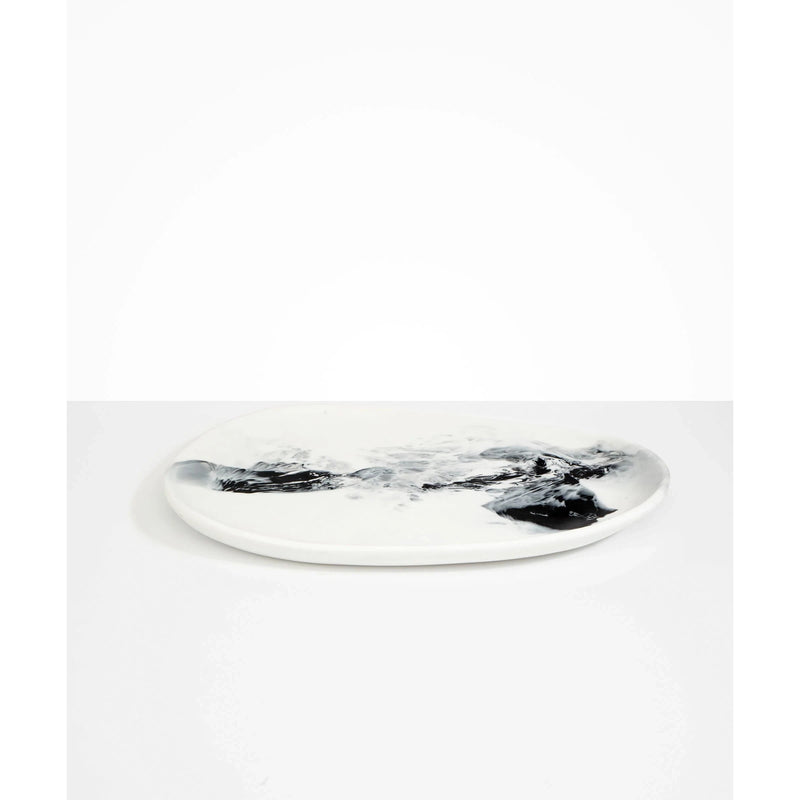 Large Pebble Platter - White Marble