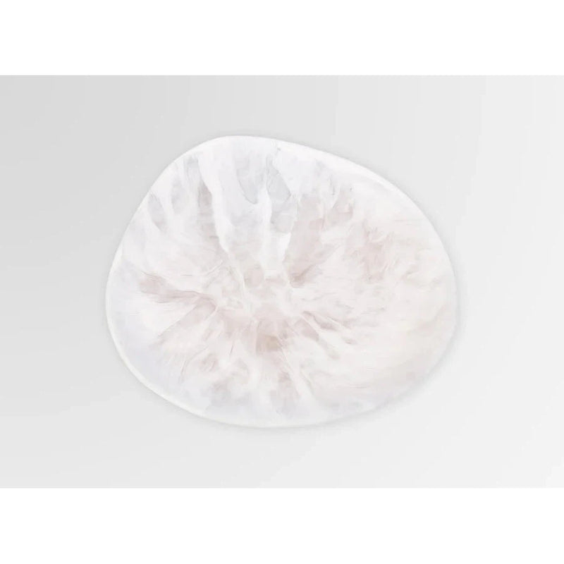 Pebble Side Plate - Swirl White Clear