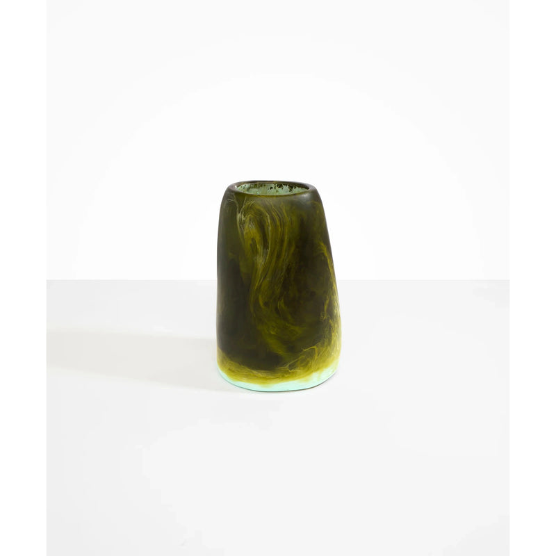 Large Resin Pebble Vase - Malchite