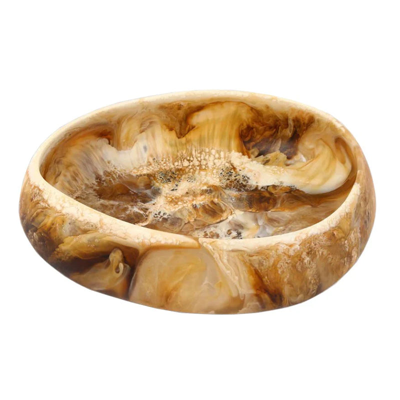 Medium Resin Rock Bowl - Light Horn