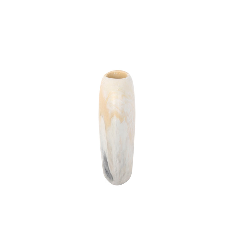 Bold Skipping Stone Vase - Sandy Pearl