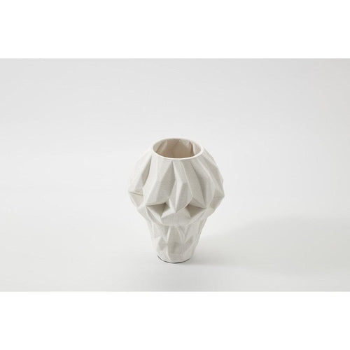 Hedron Vase Ivory - Large