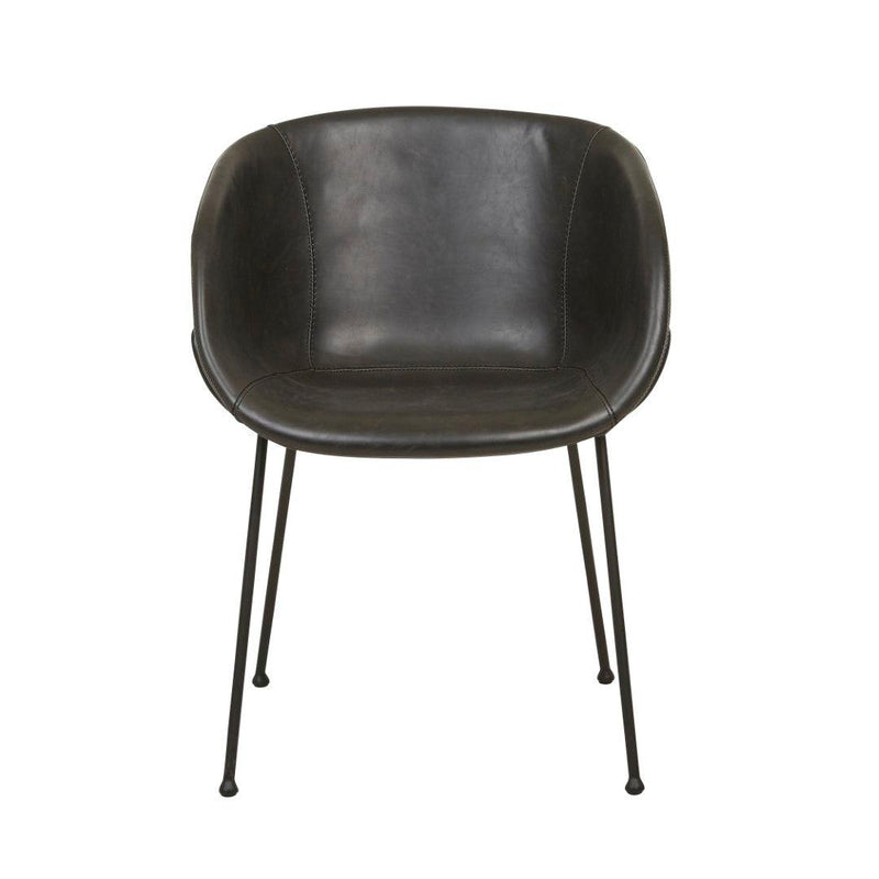 Duke Dining Armchair - Black / Black