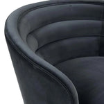 Kennedy Luca Grand Occasional Chair - Blue charcoal velvet