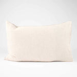 Marina Reversible Pillowcase Set - White w' Natural Stripe