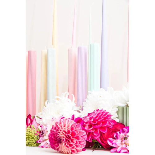 Ribbed Column Candle - 27cm