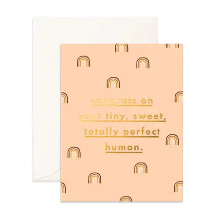 Congrats Tiny Human Greeting Card - Greeting Card