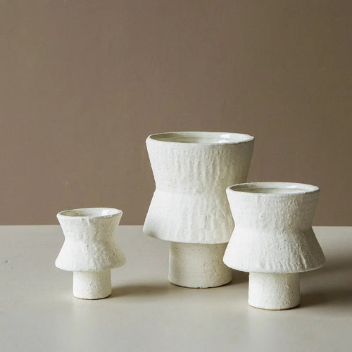 Sascha Vase - Off White - Medium