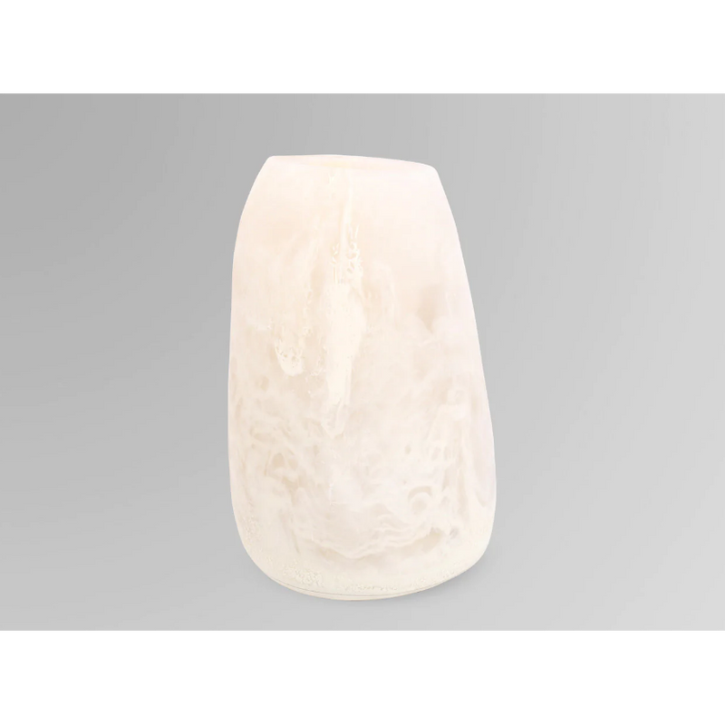 Large Resin Pebble Vase - Chalk Swirl