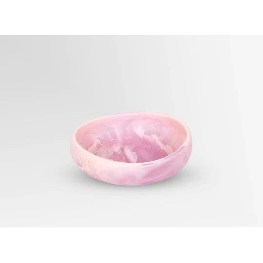 Small Resin Rock Bowl - Shell Pink