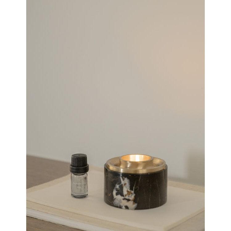 Asteroid Oil Burner – Black Marble