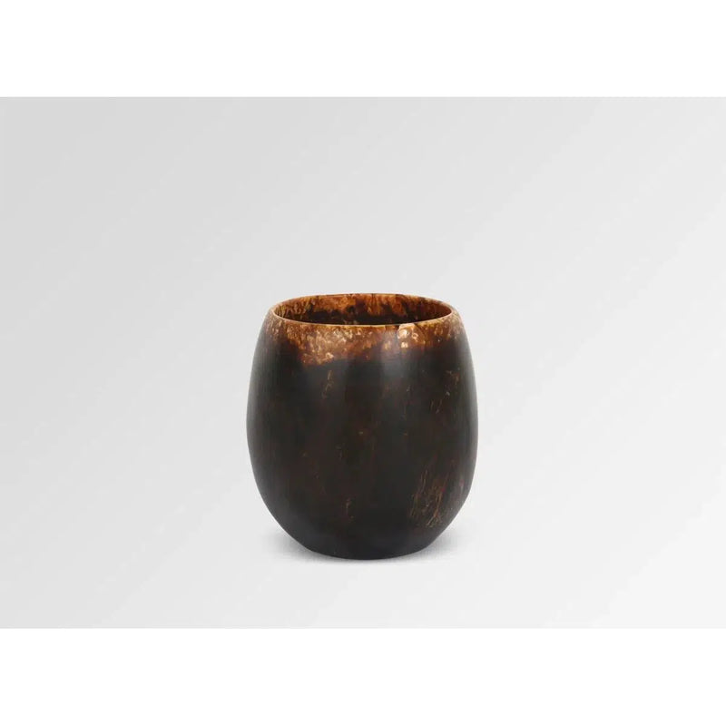 Large Resin Rock Cup - Dark Horn