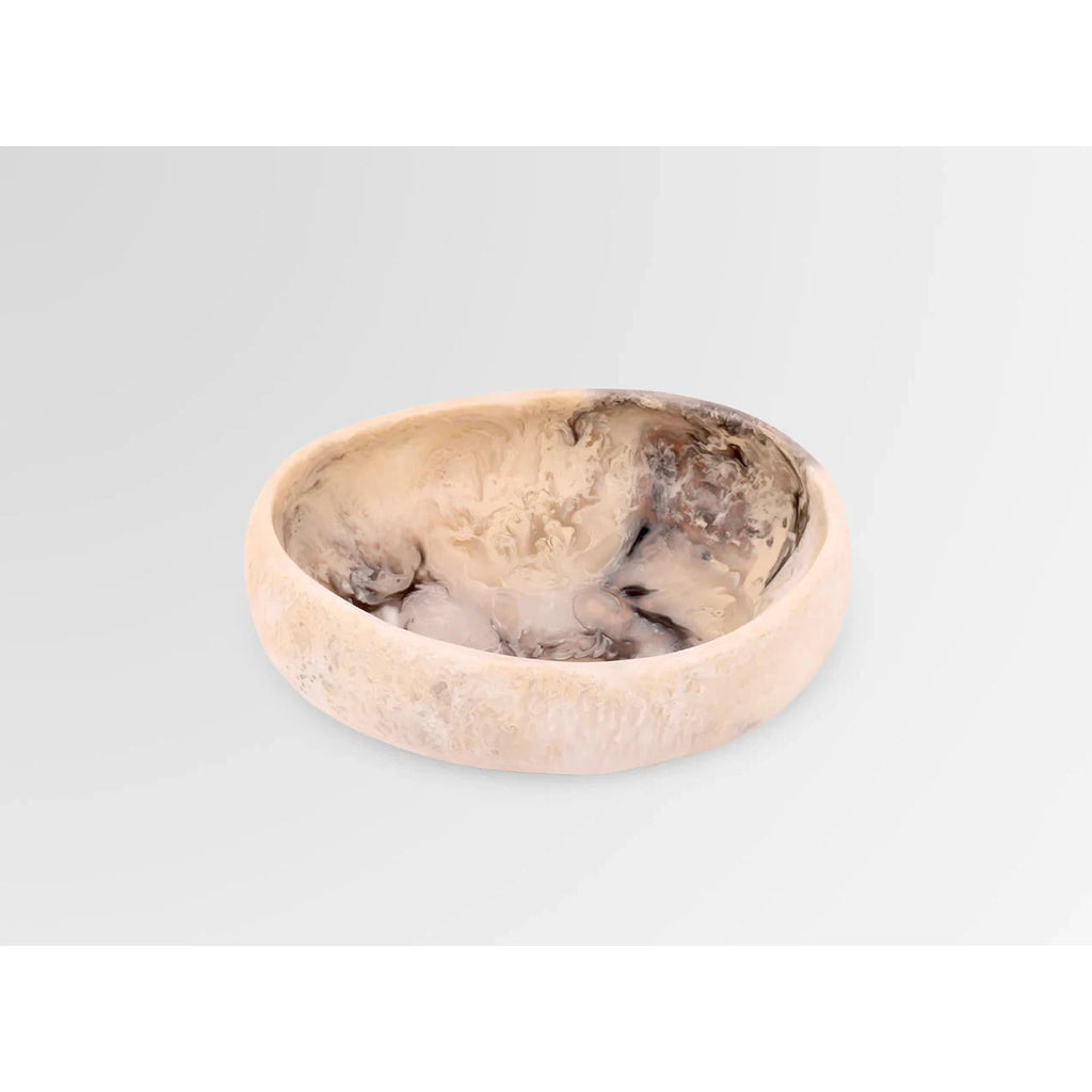 Small Resin Rock Bowl – Sandy Pearl